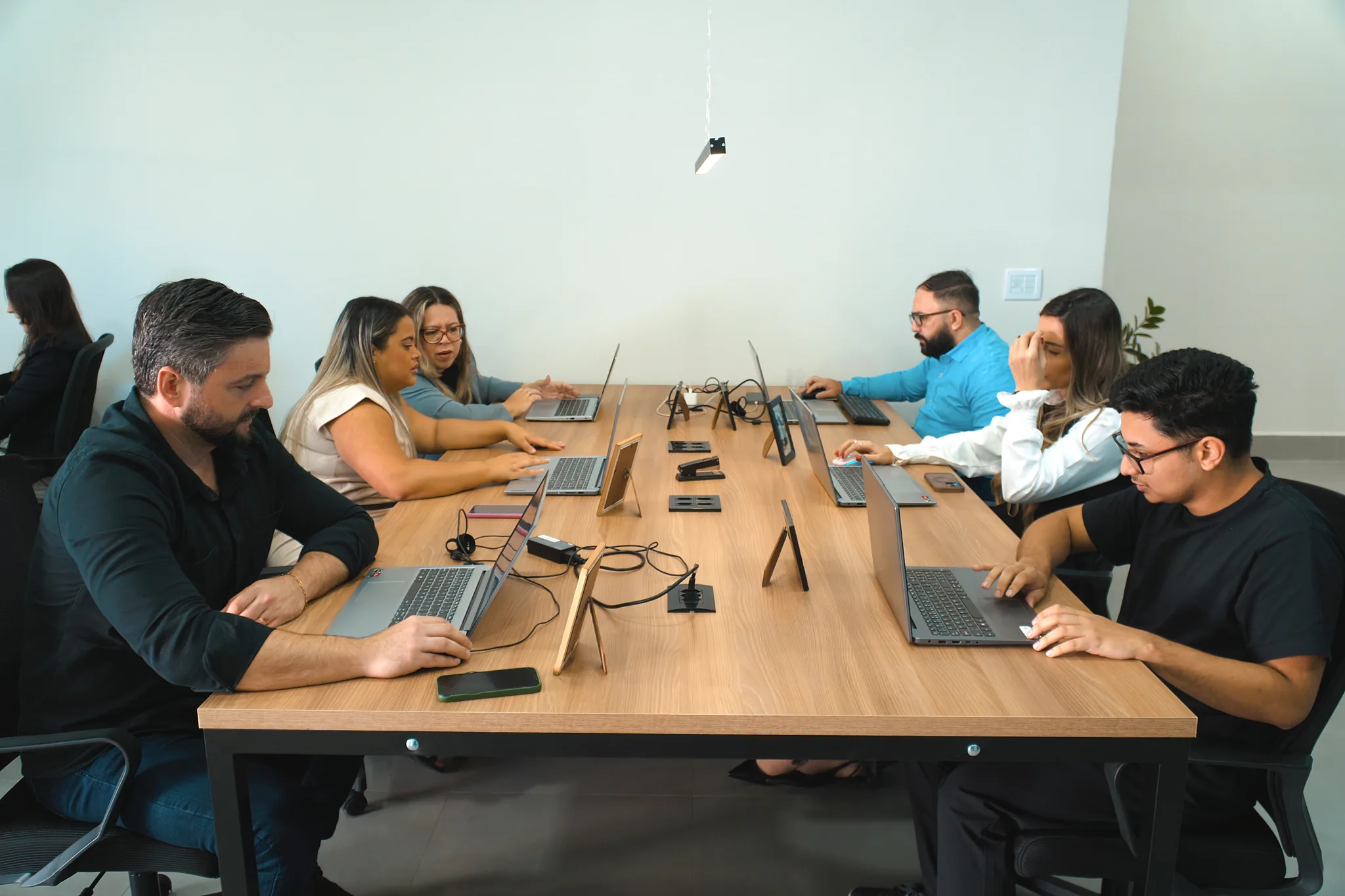 Equipe da Graph Contabilidade em reunião de transição de contador